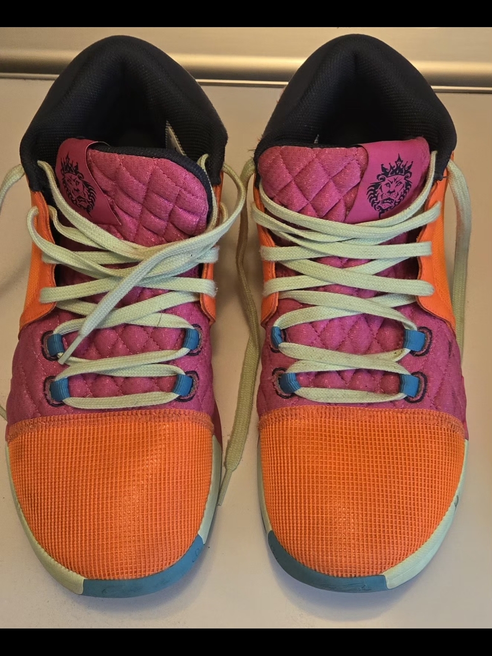 Nike BRIGHT Low-Top Sneakers in Pink, Blue & Black